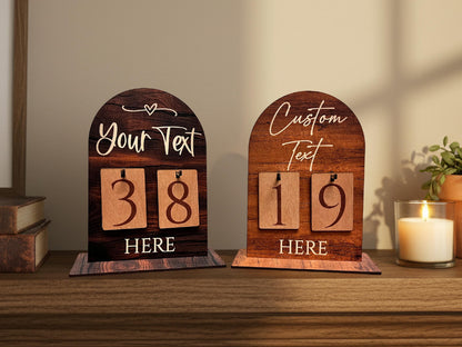 Early Christmas Countdown Sign, Days Until Christmas Sign, Personalized Christmas Home Decoration Gift for Christmas Advent Calendar Wood