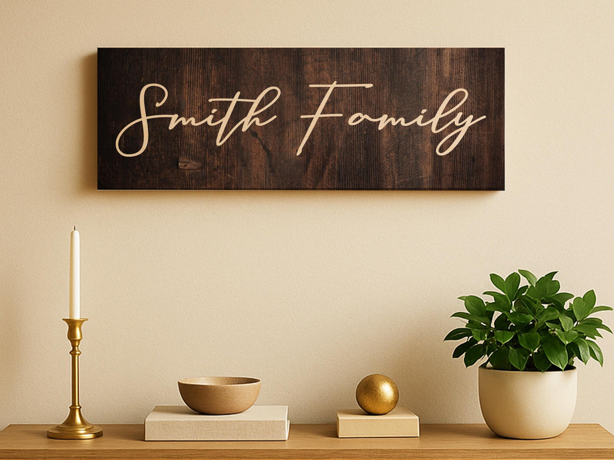 Custom Text Wood Sign, Personalized Quote Wooden Plaque, Home Decoration Gift for New Home Gift, Housewarming Gift for Family, Man Cave Sign