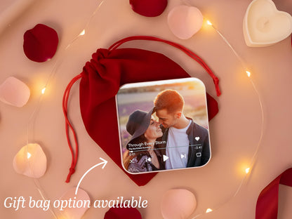 Custom Music Fridge Magnets Personalized Song Magnets That Can Plays Music Anniversary Gifts Valentine Gift For Him, Christmas Photo Magnets