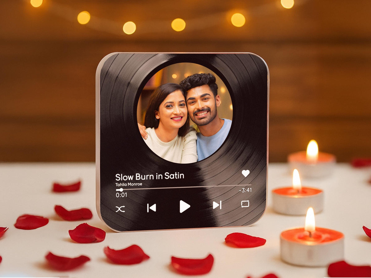 Custom Music Fridge Magnets Personalized Song Magnets That Can Plays Music Anniversary Gifts Valentine Gift For Him, Christmas Photo Magnets