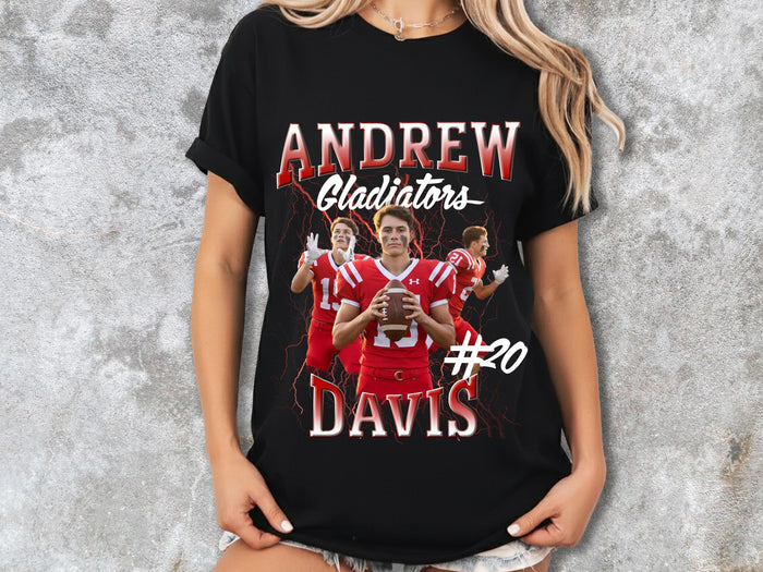 Custom Team Shirt, Player Name Number Photo Shirt, Basketball Football Sports Tee, Personalized Family Team Mom Dad Shirt, Gameday Gift Tee