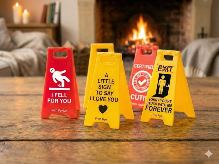 Valentine's Day I Love You Sign for Anniversary Gift, Valentines Gift For Couple Mini Desk Sign, Romantic Message Sign, Funny Couple Gift