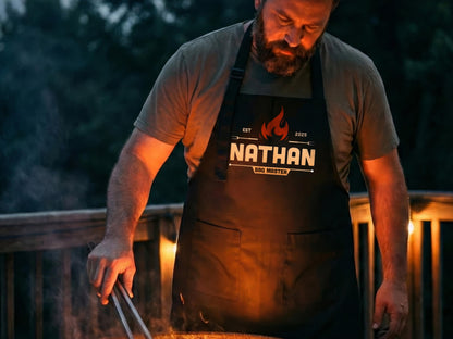 Personalized Apron for Men Gifts, Custom Family Apron Cooking Gift for Fathers Gifts, Customized Aprons for Kitchen Gifts for Dad Gifts