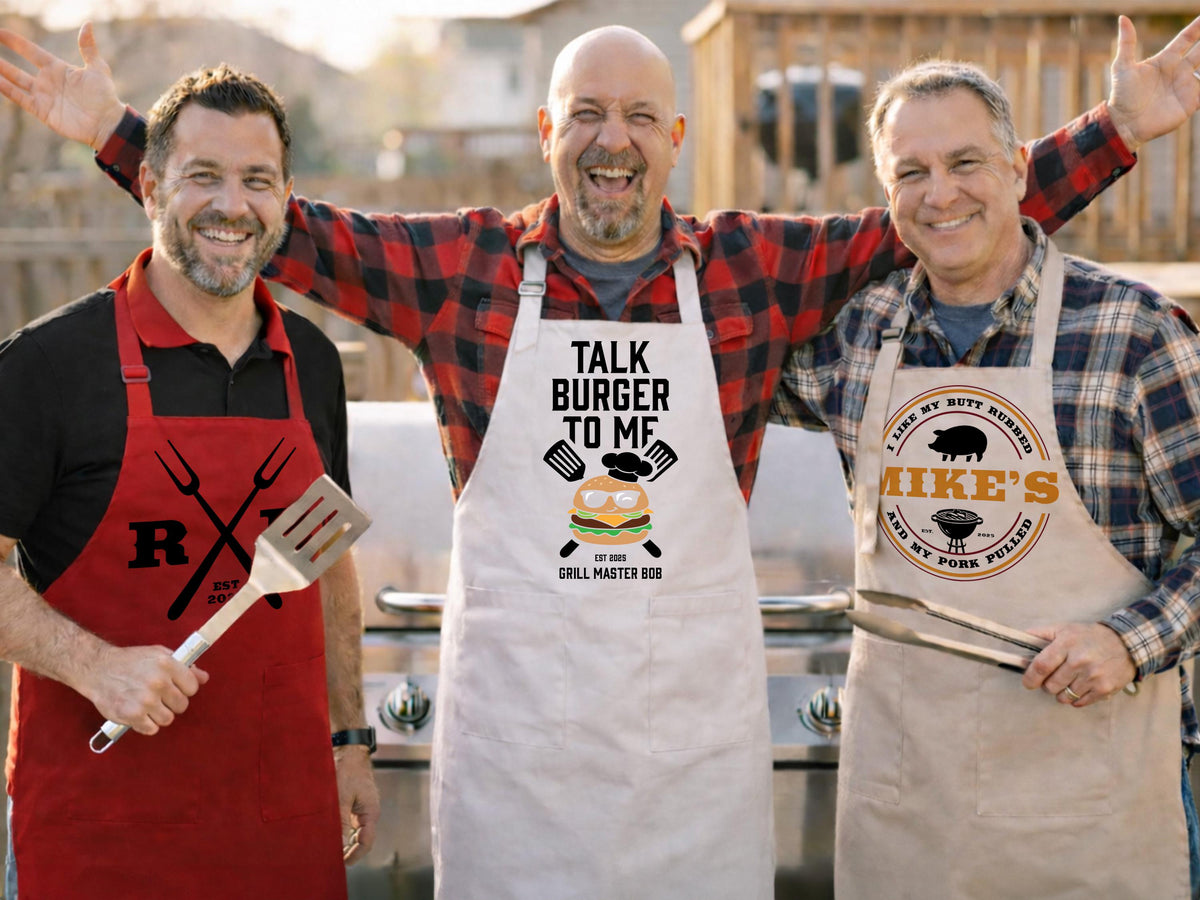 Personalized Apron for Men Gifts, Custom Family Apron Cooking Gift for Fathers Gifts, Customized Aprons for Kitchen Gifts for Dad Gifts