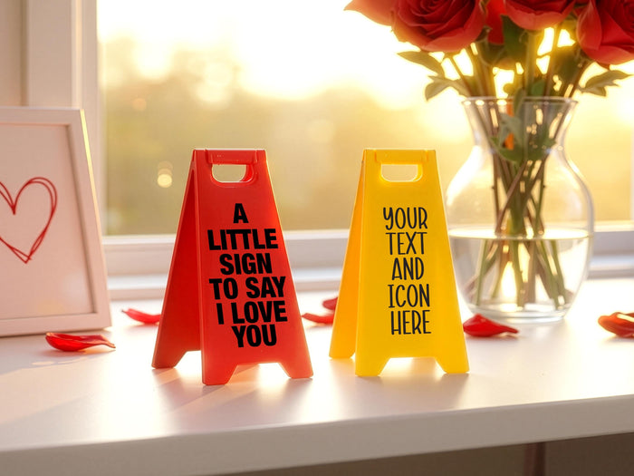 Your Own Mini Sign, Mini Valentine Gift, A little sign to say I Love You Quote Sign, Personalized Sign, Custom Desk Decoration Gifts for Him