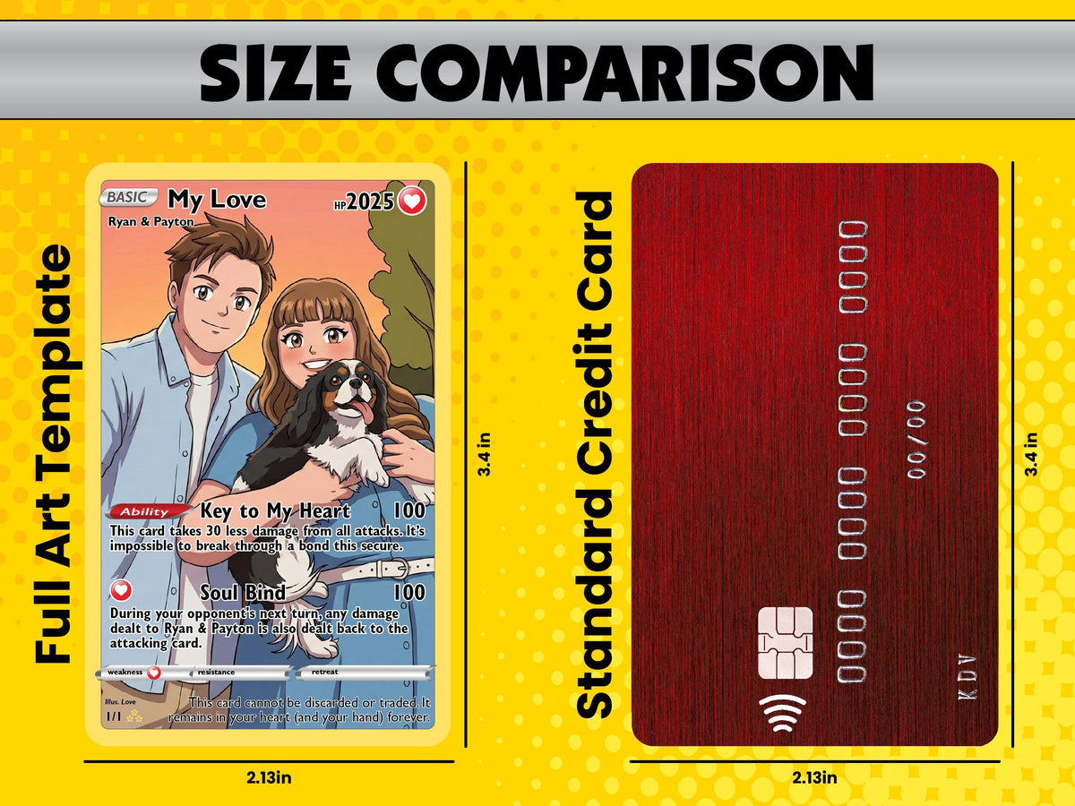 Anniversary Card, Retro Anime Photo Card, Personalized Valentine Gifts, Couple Trading Card Gift, Gamer Keepsake Wedding Photo Gift for Him