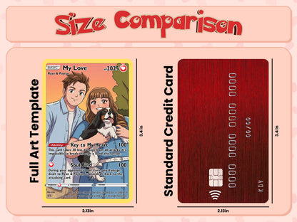 Valentine's Day Couple Card for Anniversary Gift, Lover Gift with Photo, Anime Couple Gift, Valentines Anime Card Gift for Gamer Boyfriend