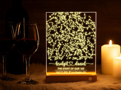 Engagement Gift, Custom Star Map Print, Personalized Constellation Map, Where We Met Gift for him, Unique Anniversary Gifts for Husband Wife