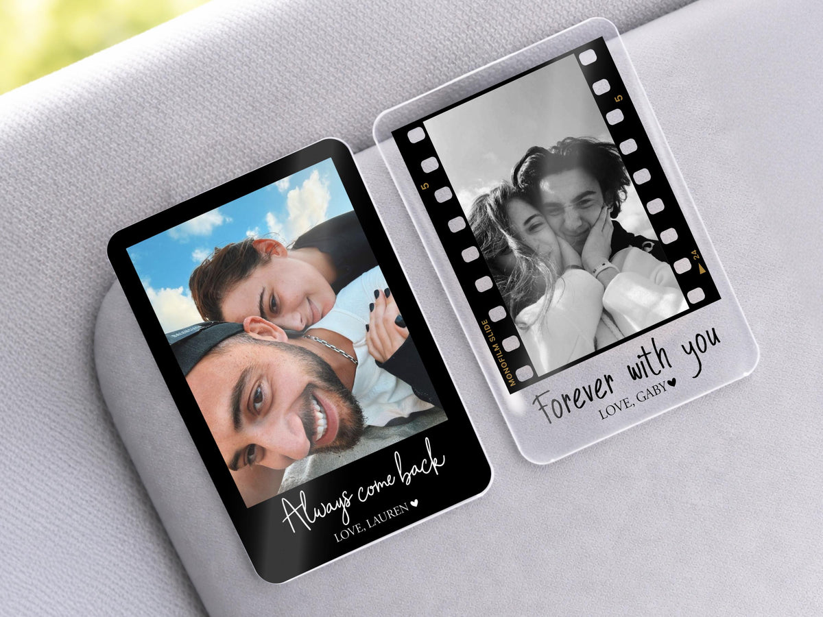 Personalized Valentine Photo Car Visor Clip, Drive Safe I Love You, Valentines Gift for Him, Gifts for Boyfriend, Husband Drive Safe Gift