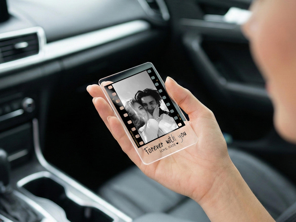 Personalized Valentine Photo Car Visor Clip, Drive Safe I Love You, Valentines Gift for Him, Gifts for Boyfriend, Husband Drive Safe Gift