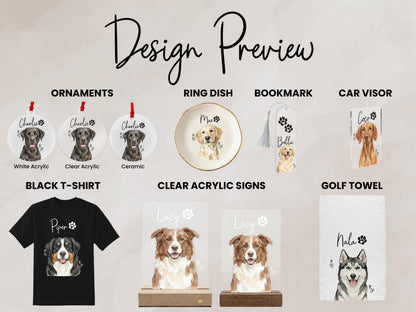 Pet Photo Tea Towel, Personalized Dog Portrait Kitchen Towel, Pet Memorial Gift, Cat Picture Towel, Pet Sympathy Gift, Pet Mom Photo Gifts