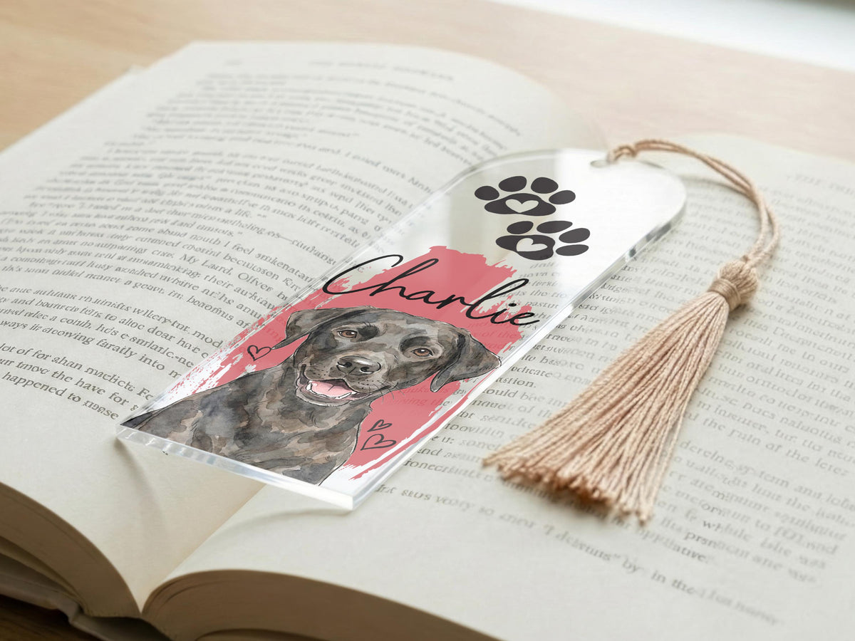 Custom Dog Cat Magnetic Bookmark, Personalized Dog Photo Bookmark, Pet Portrait Leather Bookmark, Pet Remembrance Gift, Pet Book Lover Gifts