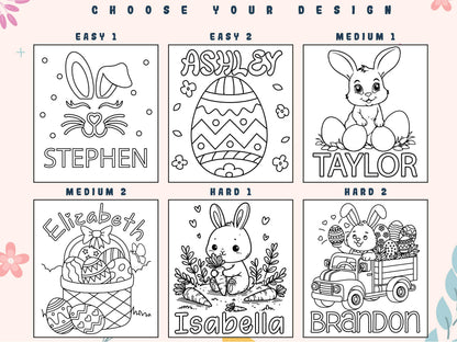 Personalized Easter Tote bag, DIY Easter bag, Name Easter Bunny Bag, Kids Egg Hunt Bag, Easter Gift Bags, Custom Boys Girls Easter Baskets