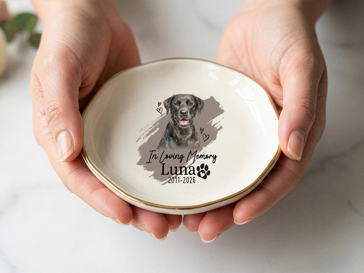 Personalized Pet Trinket Dish Gift, Custom Pet Ring Dish, Custom Pet Photo Ring Dish, Personalized Pet Portrait Jewelry Dish, Pet Lover Gift