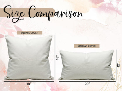Mom Gifts, Custom Birth Month Flower w/Kids Name Family Throw Pillow Cover, Grandma's Garden Mom Flower Gift, Personalized Mothers Day Gifts