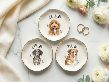 Pet Photo Tea Towel, Personalized Dog Portrait Kitchen Towel, Pet Memorial Gift, Cat Picture Towel, Pet Sympathy Gift, Pet Mom Photo Gifts