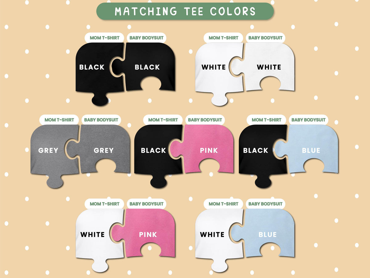 New Mom Gift, Mothers Day Matching Shirt, Our First Mother's Day Matching Tee, Custom 1st Mother's Day Shirt, Matching Mom and Baby Bodysuit