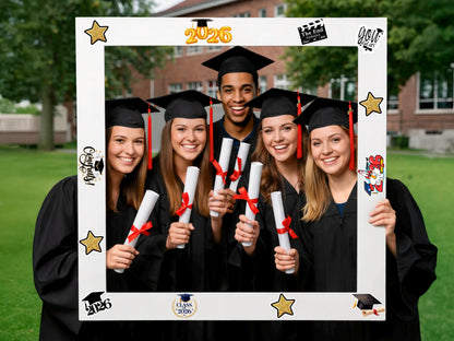 Graduation Stole Sticker, Graduation Party Favors for Class of 2026, Custom Grad Stickers, Laptop Water Bottle Decals, Graduation Cap Decor