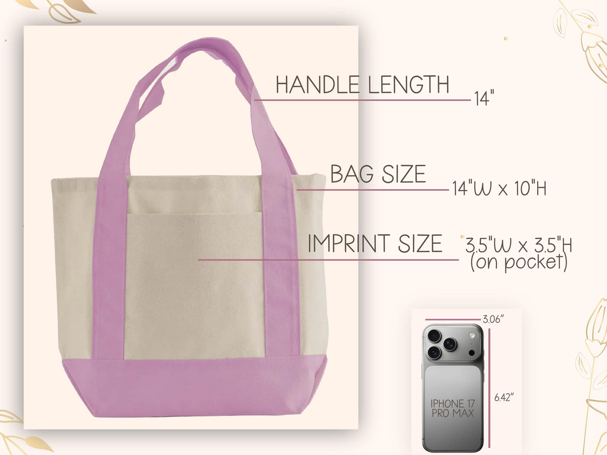 Personalized Tote Gift Bag, Bridesmaid Bags, Beach Bag Gift, Bridesmaid Gift, Bachelorette Party Favor, Bridal Party Gift, Personalized Gift