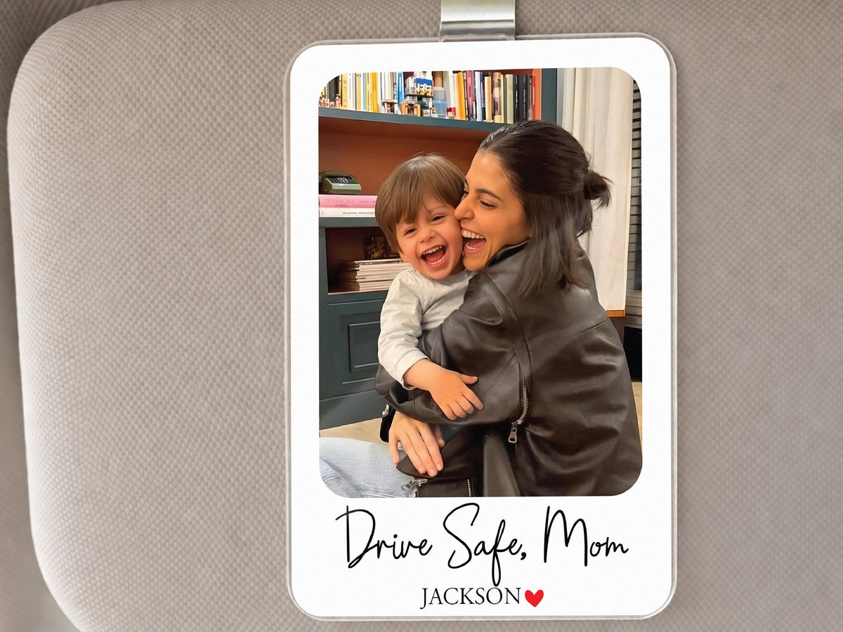 Drive Safe I Love You Mom, Personalized Mom Gifts from Daughter, Mother's Day Car Visor Clip, Drive Safe Gift, Custom Car Gifts for Her