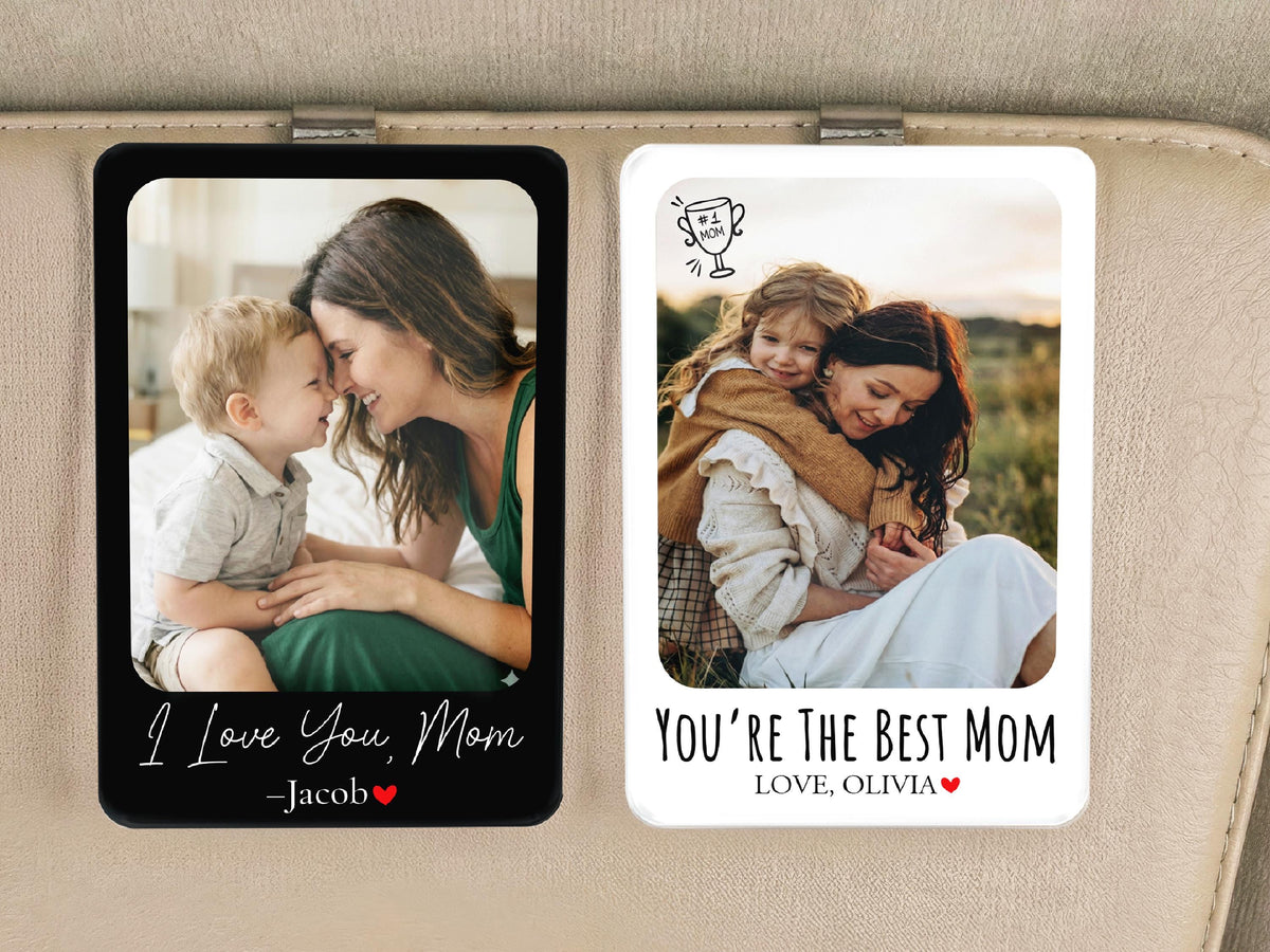 Drive Safe I Love You Mom, Personalized Mom Gifts from Daughter, Mother's Day Car Visor Clip, Drive Safe Gift, Custom Car Gifts for Her