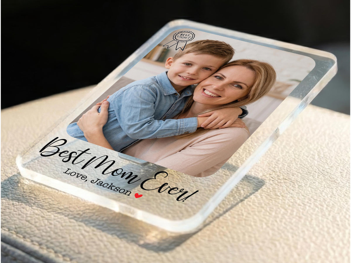 Personalized Drive Safe Mom Car Visor Photo Clip, Mother Daughter Keepsake, New Mom Grandma Photo Holder, First Mothers Day Car Accessory