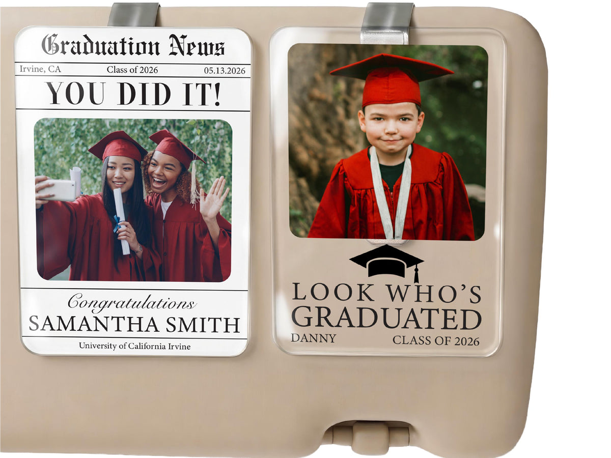 Personalized Graduation Car Visor Clip, College Graduation Gift for Him, Sun Visor Clip, Senior Gift, Custom Class Of 2026 Grad Gift for Her