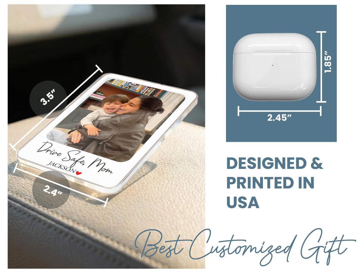Drive Safe I Love You Mom, Personalized Mom Gifts from Daughter, Mother's Day Car Visor Clip, Drive Safe Gift, Custom Car Gifts for Her