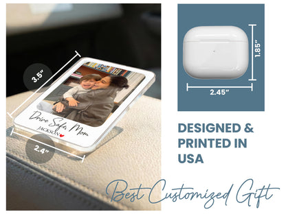 Drive Safe I Love You Mom, Personalized Mom Gifts from Daughter, Mother's Day Car Visor Clip, Drive Safe Gift, Custom Car Gifts for Her