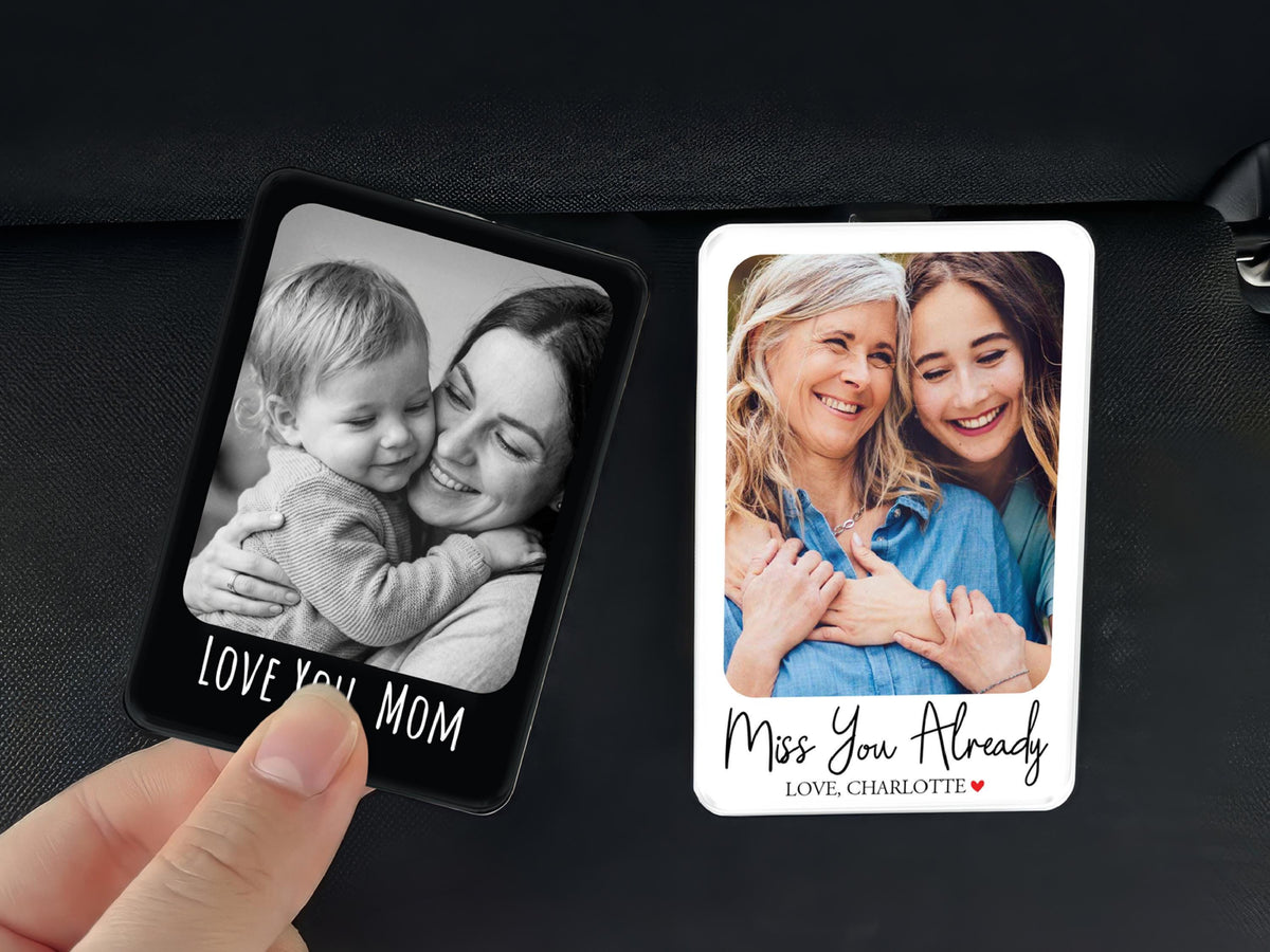Personalized Drive Safe Mom Car Visor Photo Clip, Mother Daughter Keepsake, New Mom Grandma Photo Holder, First Mothers Day Car Accessory