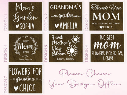 Flower Fridge Magnet Gift for Mom, Custom Mother's Day Gift Flower Holder, Magnet Vase for Flowers, Personalized Mom Gifts from Daughter