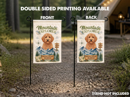 Personalized Pet Garden Flag, Custom Pet Portrait from Photo, Dog Cat Camping Flag, RV Campsite Decor, Dog Mom Dad Gift