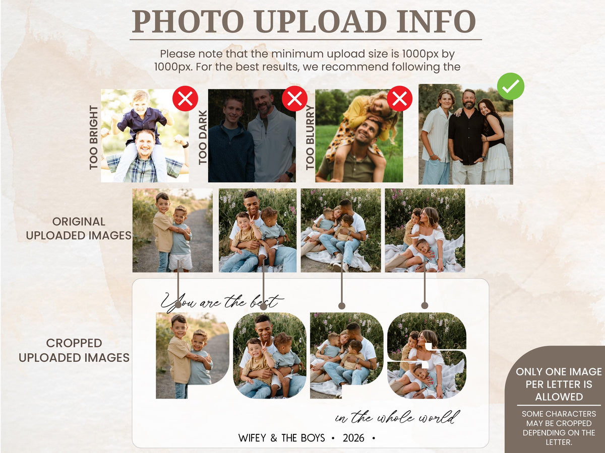 Personalized Dad Photo Frame, Custom Father's Day Keepsake, You are the Best Dad Sign, Dad Gifts From Daughter, Gifts for Papa Grandpa Gift