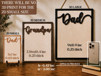 Personalized Hands Down Best Dad Ever Sign, Father's Day Gift for Dad Grandpa, DIY Handprint Wooden Sign, Dad Gift from Kids