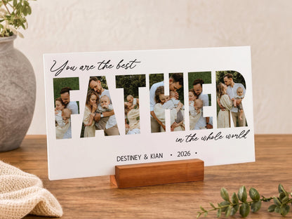 Personalized Dad Photo Frame, Custom Father's Day Keepsake, You are the Best Dad Sign, Dad Gifts From Daughter, Gifts for Papa Grandpa Gift