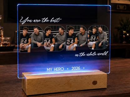 Personalized Dad Photo Frame, Custom Father's Day Keepsake, You are the Best Dad Sign, Dad Gifts From Daughter, Gifts for Papa Grandpa Gift