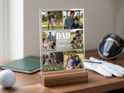 Dad Gift, Personalized Photo Night Light, Photo Collage LED Light, Custom Photo Gifts for Father's Day, Custom Frame, Photo Keepsake for Dad