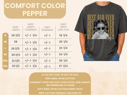 Custom Father Shirt with Vintage Photo, Personalized Father's Day Shirt with Kids Photo, Dad Shirt, New Dad Gift, Funny Dad Gifts