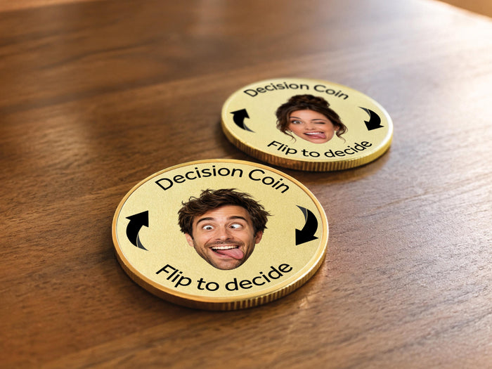 Wedding Gift for Couple Decision Coin, Personalized Engagement Gifts, Bridal Shower Gift, Christmas Husband Anniversary Unique Photo Gifts