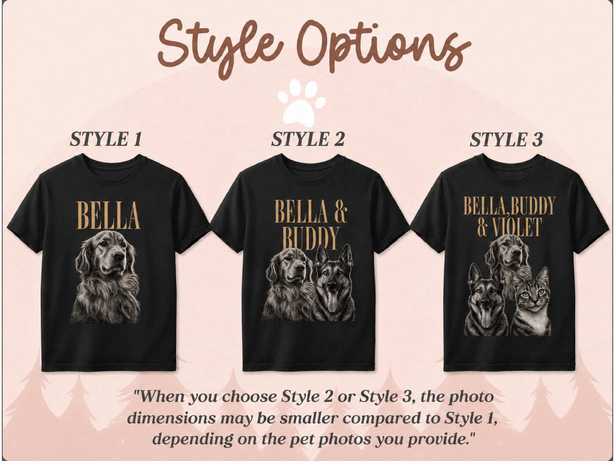 Custom Pet Photo & Name Shirt, Custom Picture Dog Shirt, Comfort Colors Pet Portrait Shirt, Cat Mom Gift, Dog Lover Gift, Custom Pet Gifts