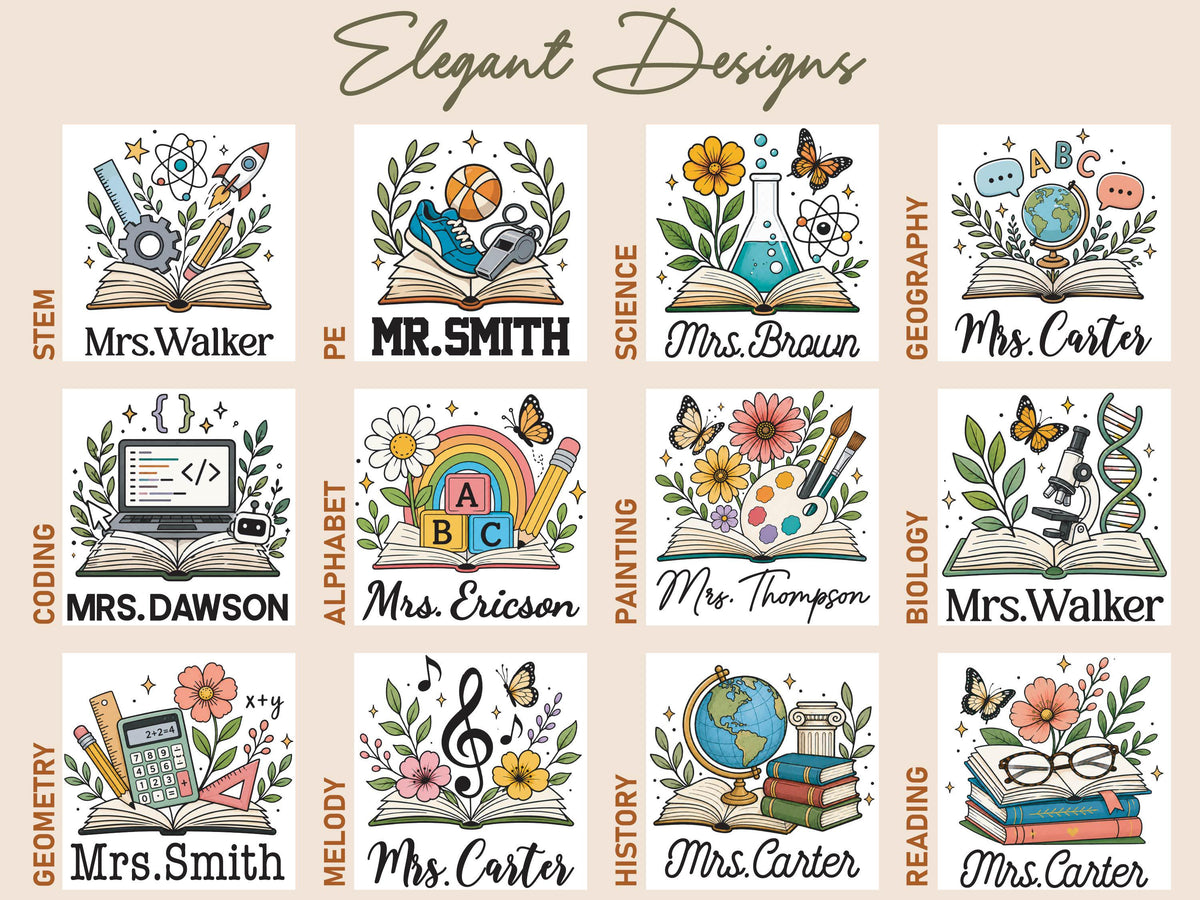 Personalized Teacher Magnetic Bookmark, Custom Teacher Appreciation Gifts, Leather Bookmark with Name, Preschool Teacher Name Christmas Gift