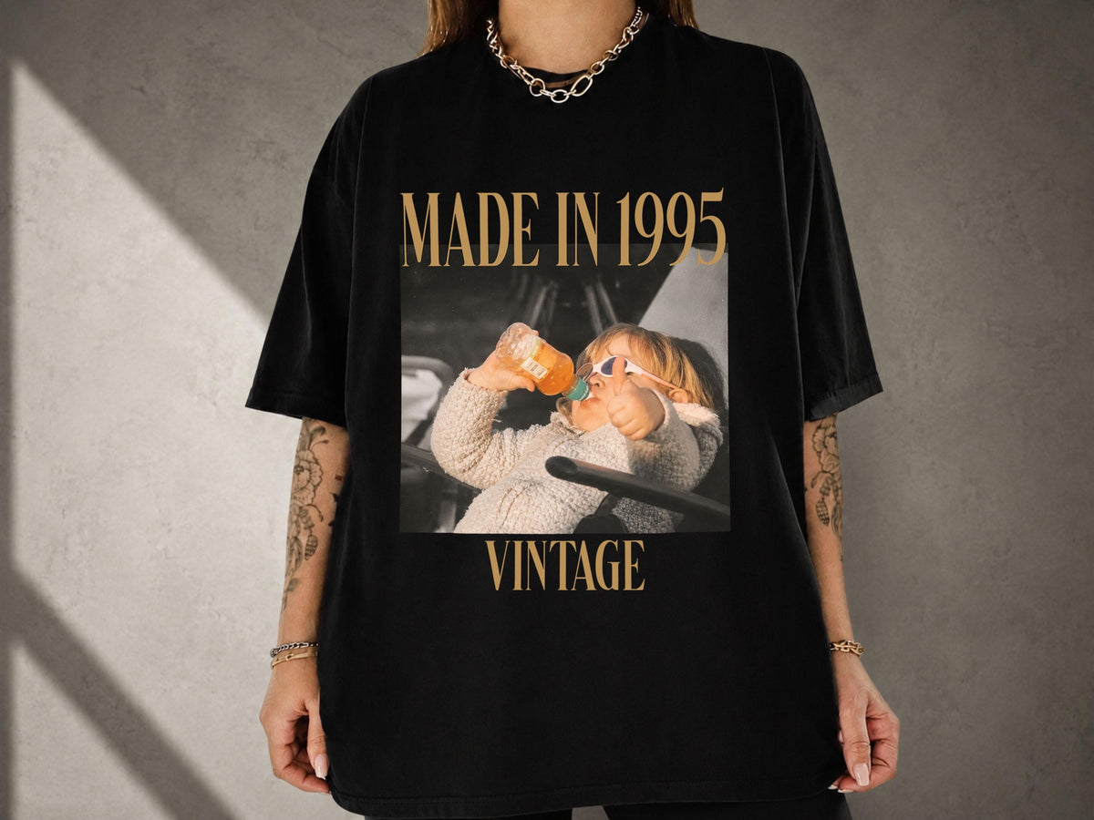 Custom Photo Birthday Shirt, Personalized Vintage Photo And Year Shirt, Vintage 40th Birthday Shirt, 30th Birthday Gift, Comfort Colors Tee