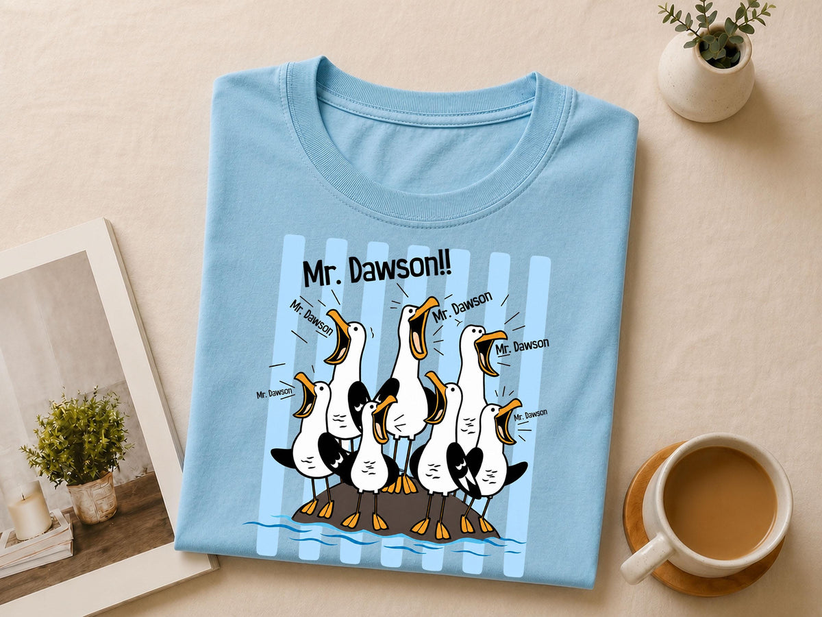 Custom Seagulls Teacher Shirt, Personalized Teacher Appreciation Gift, Screaming Seagulls Funny Shirt, Comfort Colors Tshirt, Back to School