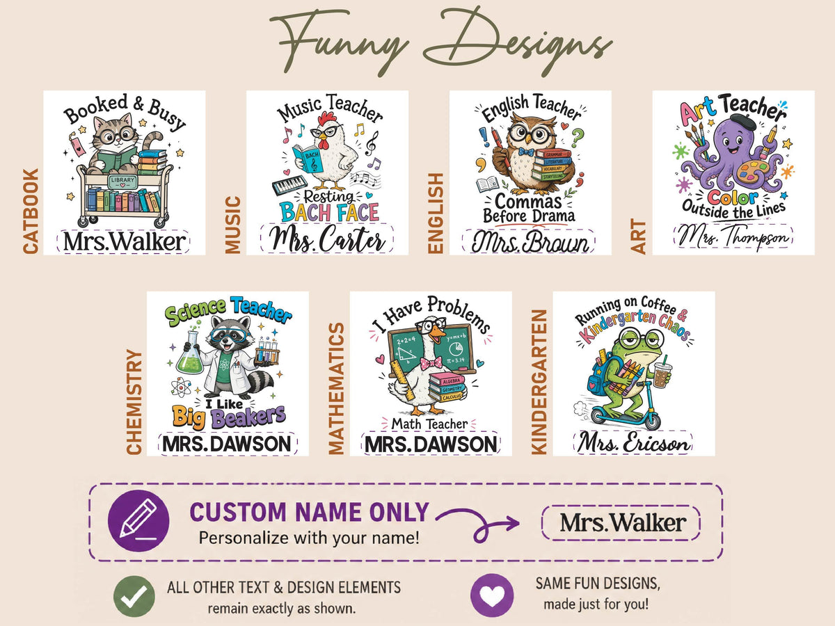 Personalized Teacher Magnetic Bookmark, Custom Teacher Appreciation Gifts, Leather Bookmark with Name, Preschool Teacher Name Christmas Gift