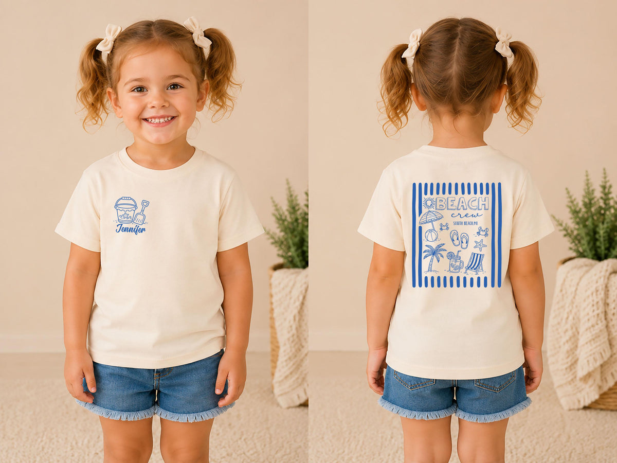 Family Beach Trip Shirt, Personalized Beach Crew Tee, Matching Family Vacation Shirts for Reunions and Cousin Crews, Custom Family Shirt