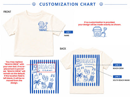 Family Beach Trip Shirt, Personalized Beach Crew Tee, Matching Family Vacation Shirts for Reunions and Cousin Crews, Custom Family Shirt