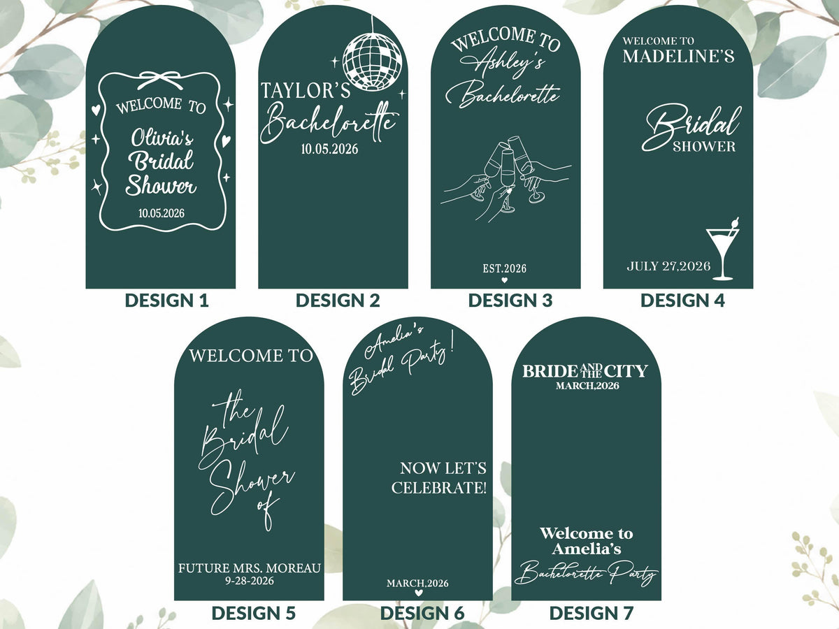 Bridal Shower Welcome Mirror Sign, Custom Mirror Decal, Personalized Bachelorette Decorations, Bride Name Sticker, Future Mrs Party Decor