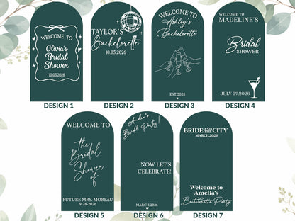 Bridal Shower Welcome Mirror Sign, Custom Mirror Decal, Personalized Bachelorette Decorations, Bride Name Sticker, Future Mrs Party Decor
