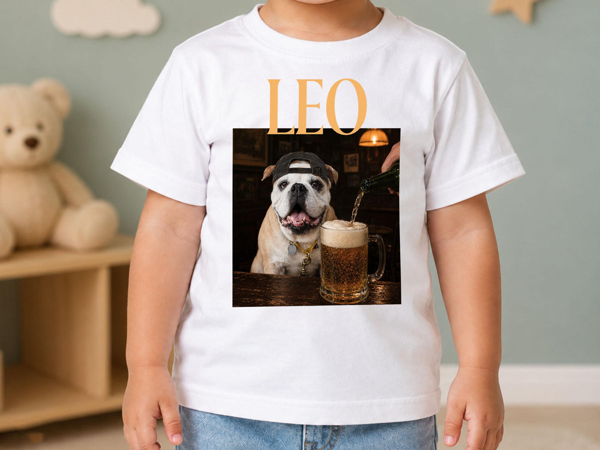 Custom Dog Drinking Beer Shirt, Personalized Pet Portrait Tee, Multi Pet Shirt, Funny Dog Meme Comfort Colors Tee, Dog Mom Gift