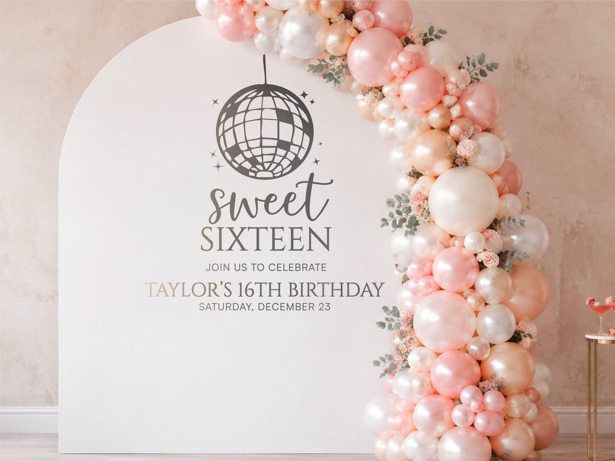 Custom Mirror Decal, Welcome Sign for Wedding Birthday Baby Shower Graduation Party Decor, Personalized Vinyl Sticker for Any Occasion